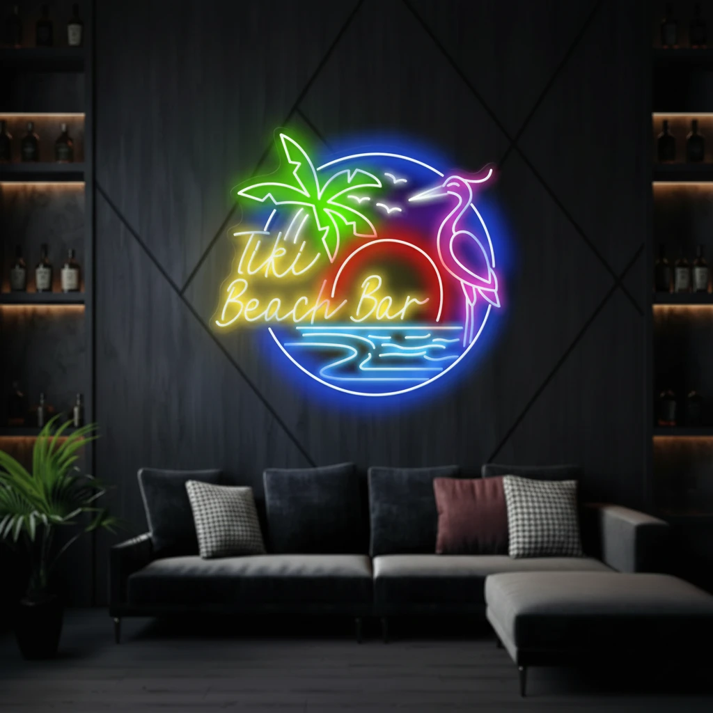 Summer Beach Bar Led Neon Sign Bar Shop Decor Sign by Neonchics
