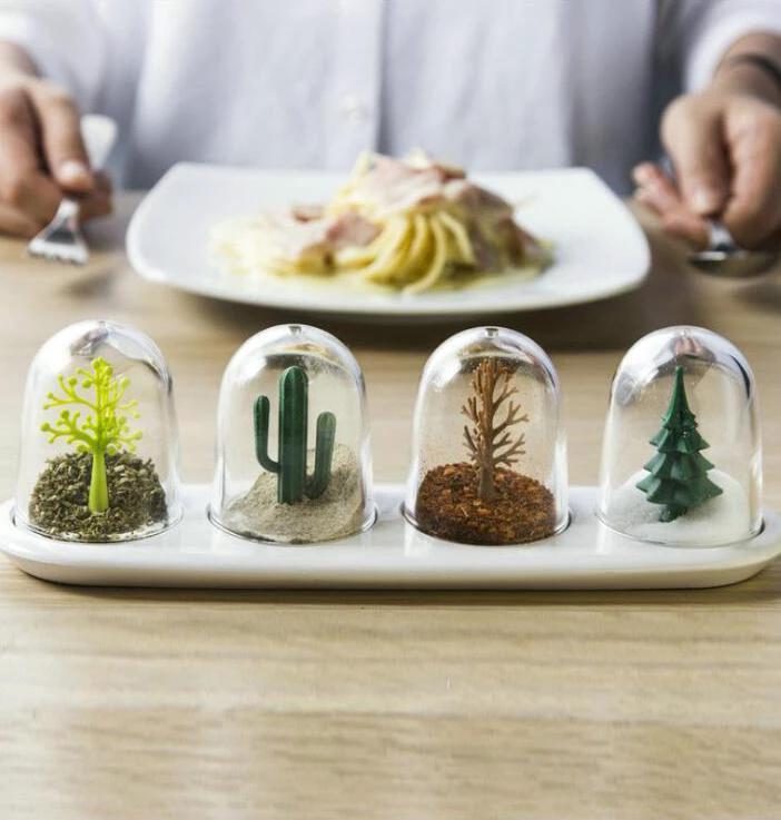 Tempus - Ornament Dome Salt & Pepper Shakers by Bowlift