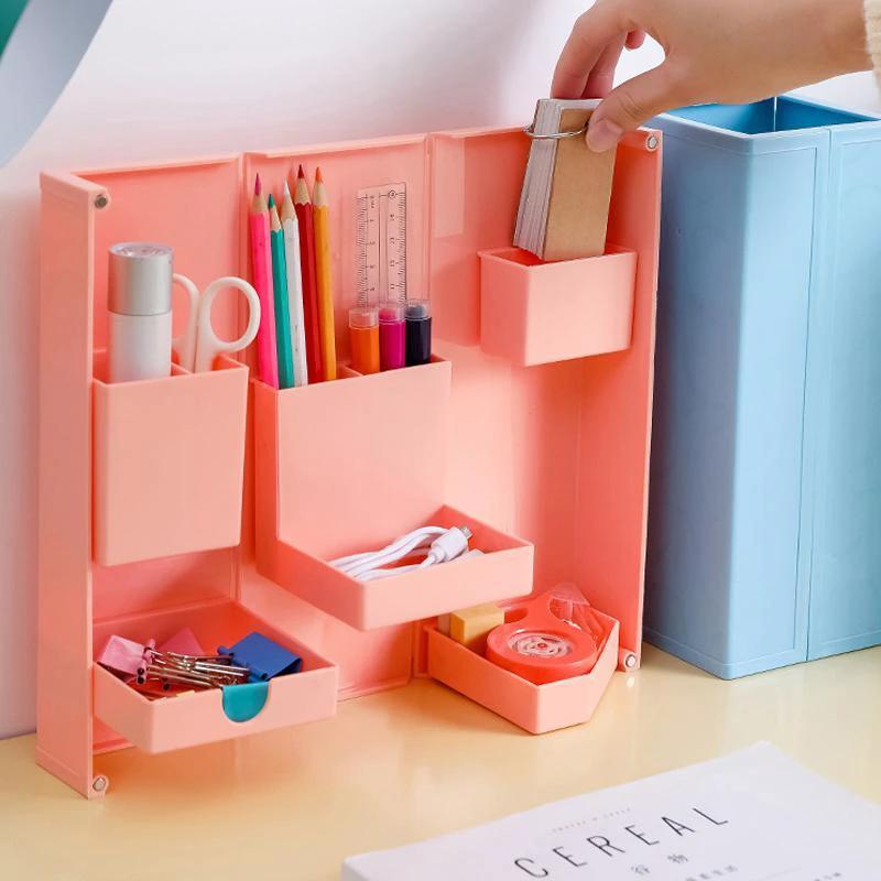 Foldable Magnetic Stationery Box by Bowlift