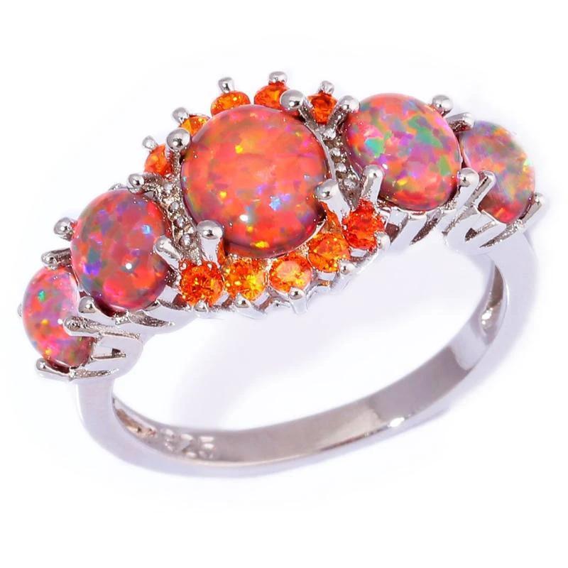 Lux - Fire Opal Garnet Ring by Bowlift
