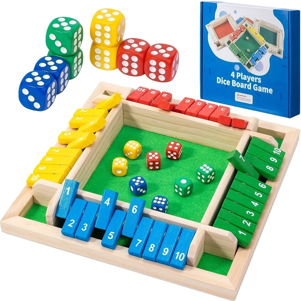 Shut The Box game, wooden board dice games Bowlift by Bowlift