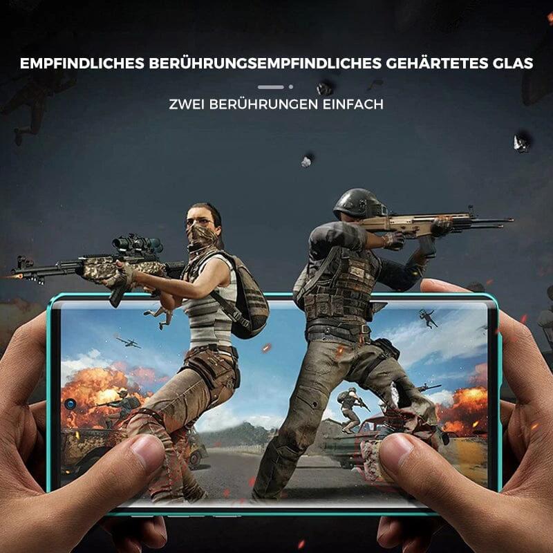 Samsung magnetic tempered glass double-sided phone case by BowLift