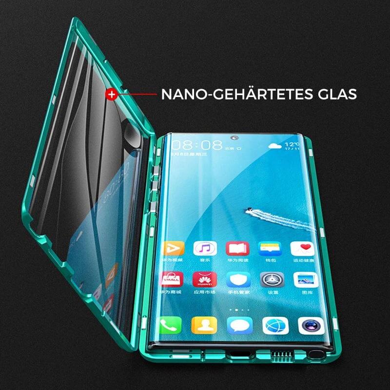 Samsung magnetic tempered glass double-sided phone case by BowLift