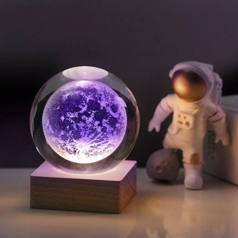 Night light Crystal ball 3D Galaxy by Bowlift