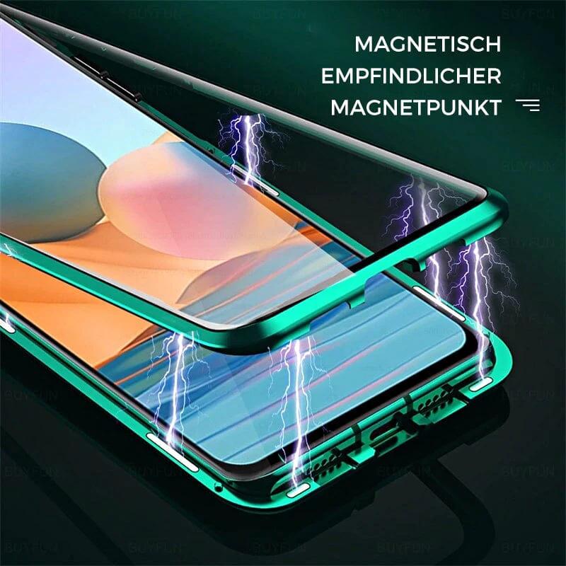 Samsung magnetic tempered glass double-sided phone case by BowLift