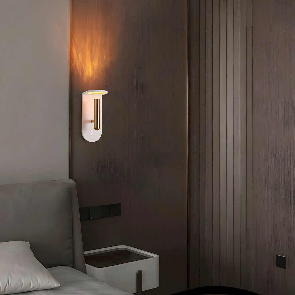 Adjustable Nordic LED Wall Light with Flame Effect Bowlift by Bowlift