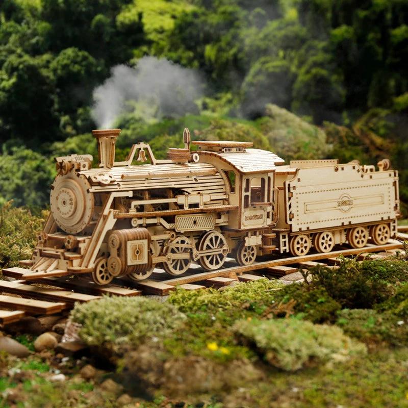 Puzzle Model Mechanical Made of Wood Super by Bowlift