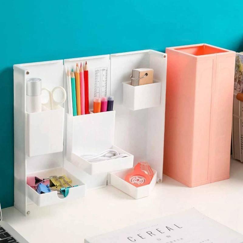 Foldable Magnetic Stationery Box by Bowlift