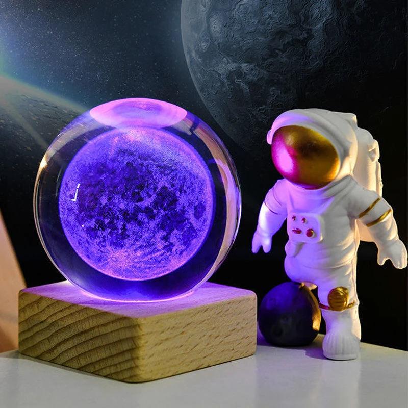 Night light Crystal ball 3D Galaxy by Bowlift
