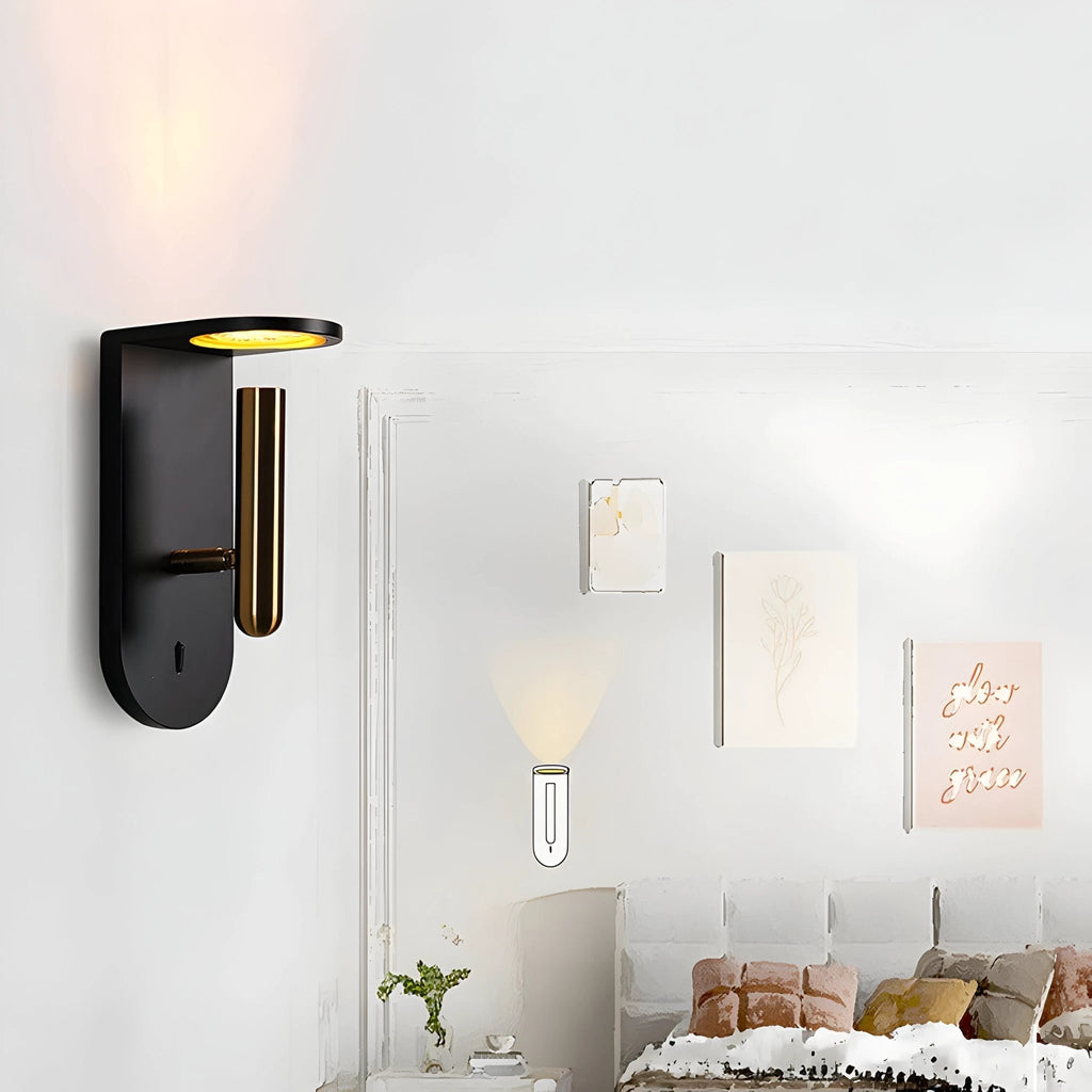 Adjustable Nordic LED Wall Light with Flame Effect Bowlift by Bowlift
