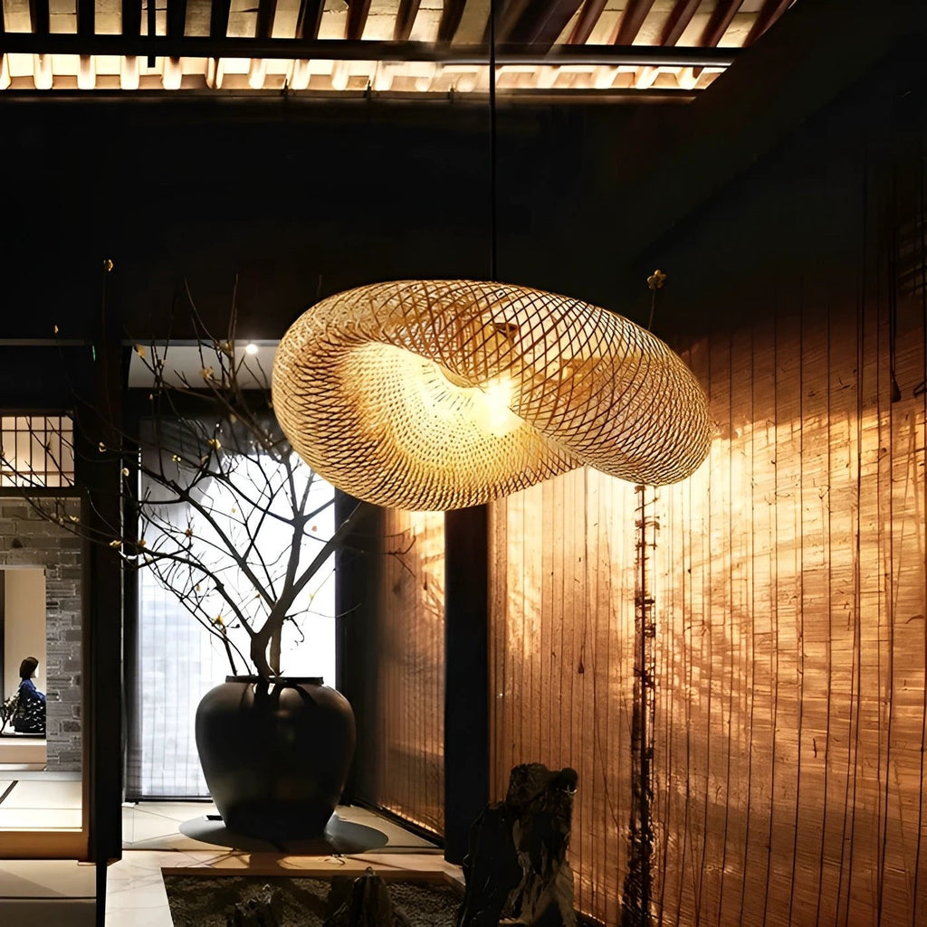 BambooAura - nature-inspired bamboo pendant Bowlift by Bowlift