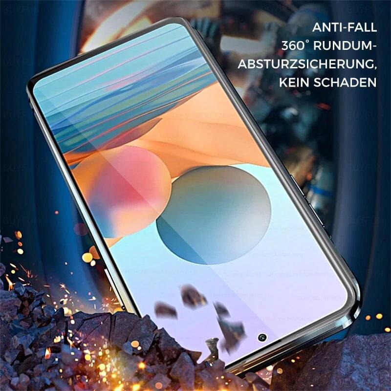 Samsung magnetic tempered glass double-sided phone case by BowLift