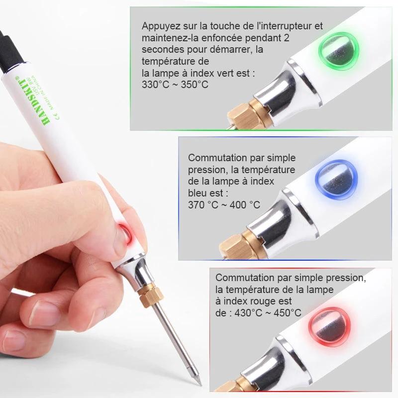 Portable Electric Soldering Iron Set Usb by Bowlift