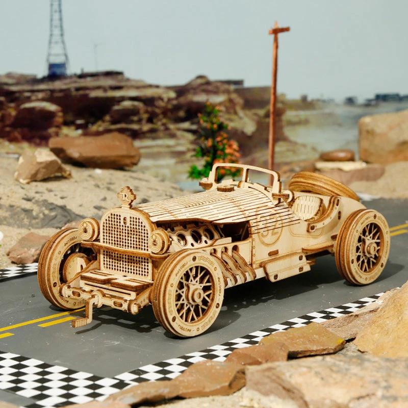 Puzzle Model Mechanical Made of Wood Super by Bowlift