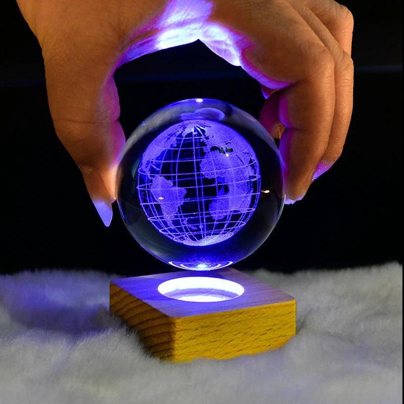 Night light Crystal ball 3D Galaxy by Bowlift