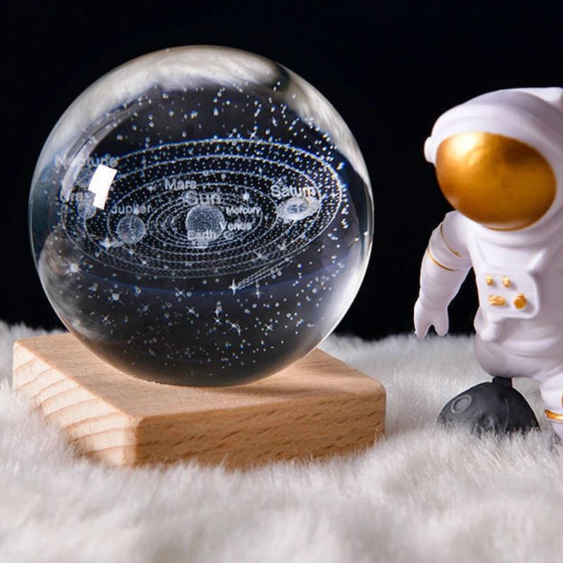 Night light Crystal ball 3D Galaxy by Bowlift