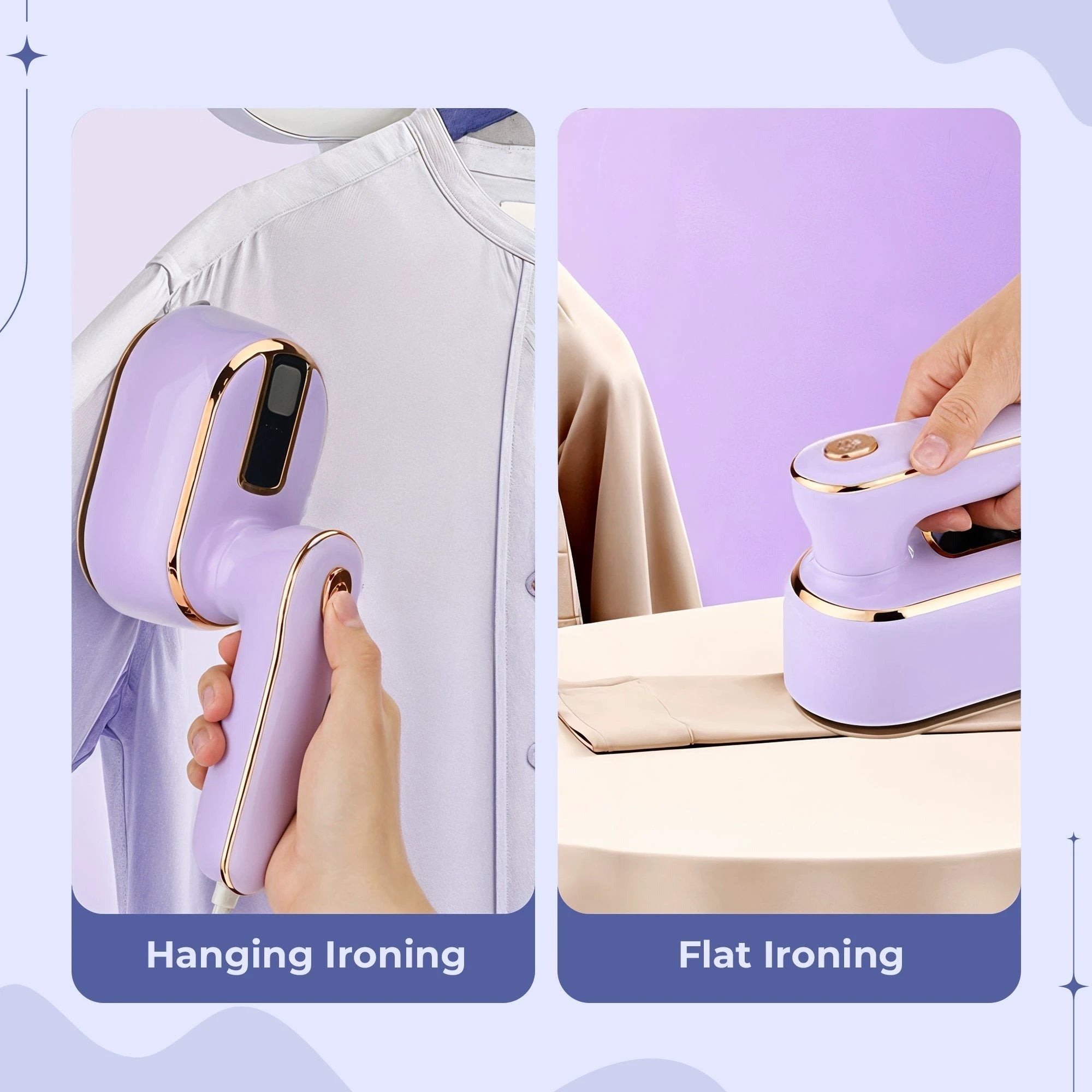 Micro Steam Iron - Portable & Travel Friendly Clothes Ironing Machine Bowlift by Bowlift