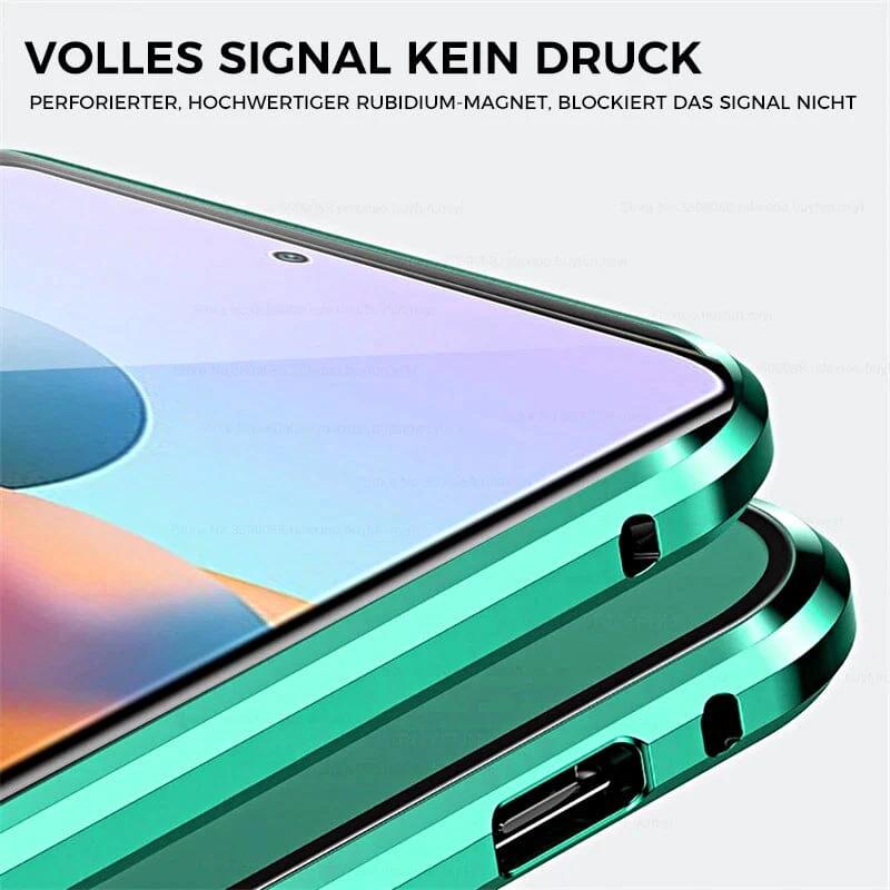 Samsung magnetic tempered glass double-sided phone case by BowLift