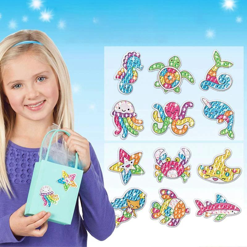 Crystal painting stickers for kids by Bowlift