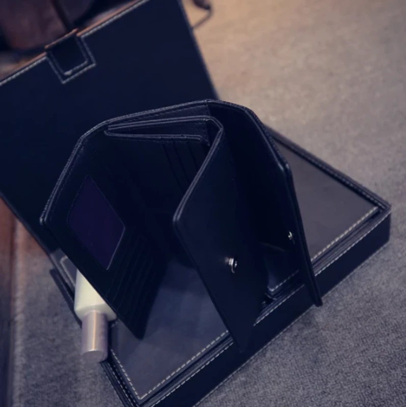 Women PU Leather Fashion Long Clutch Vintage by Bowlift