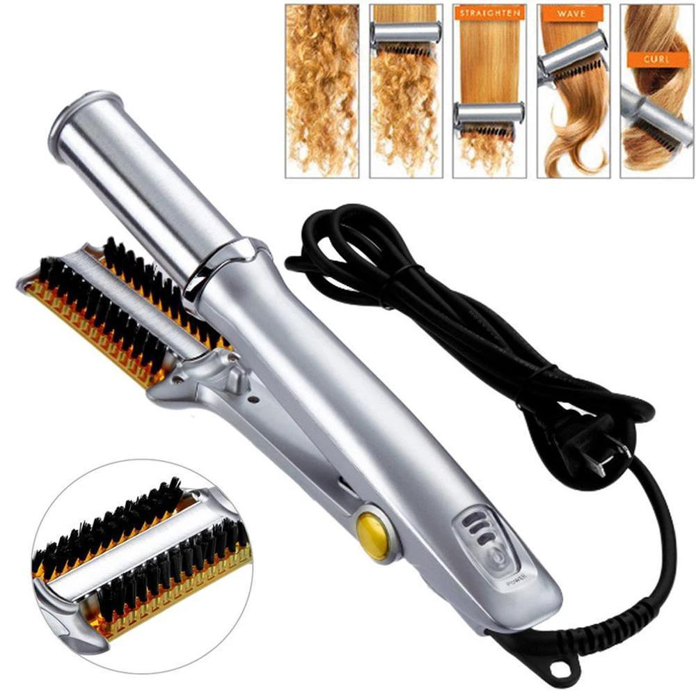 Hair Curling Iron Brush by Bowlift