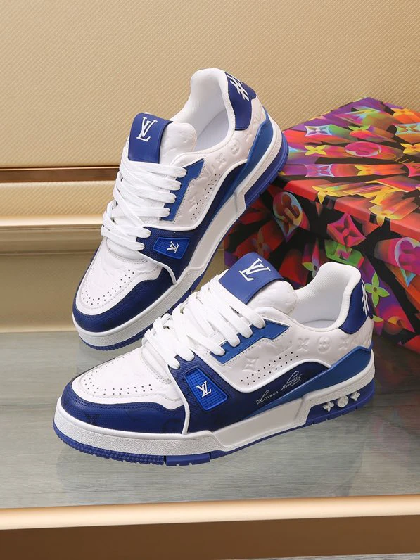 Luxury Trainer Sneakers Shoes #54 Signature Blue and White by Air Jordan