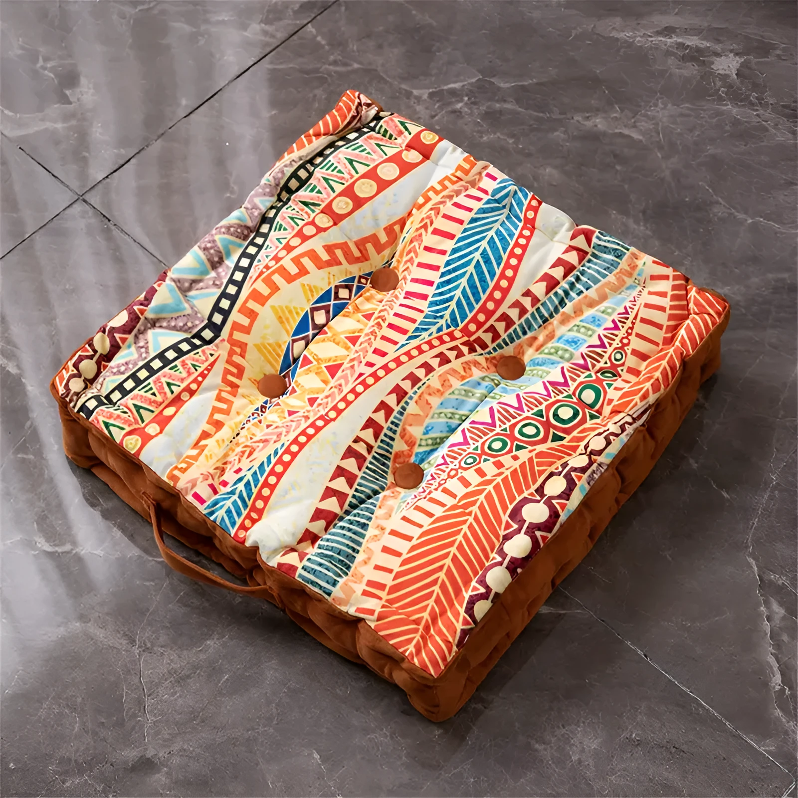 Vintage-Inspired Tufted Floor Cushion by Casa & Beyond