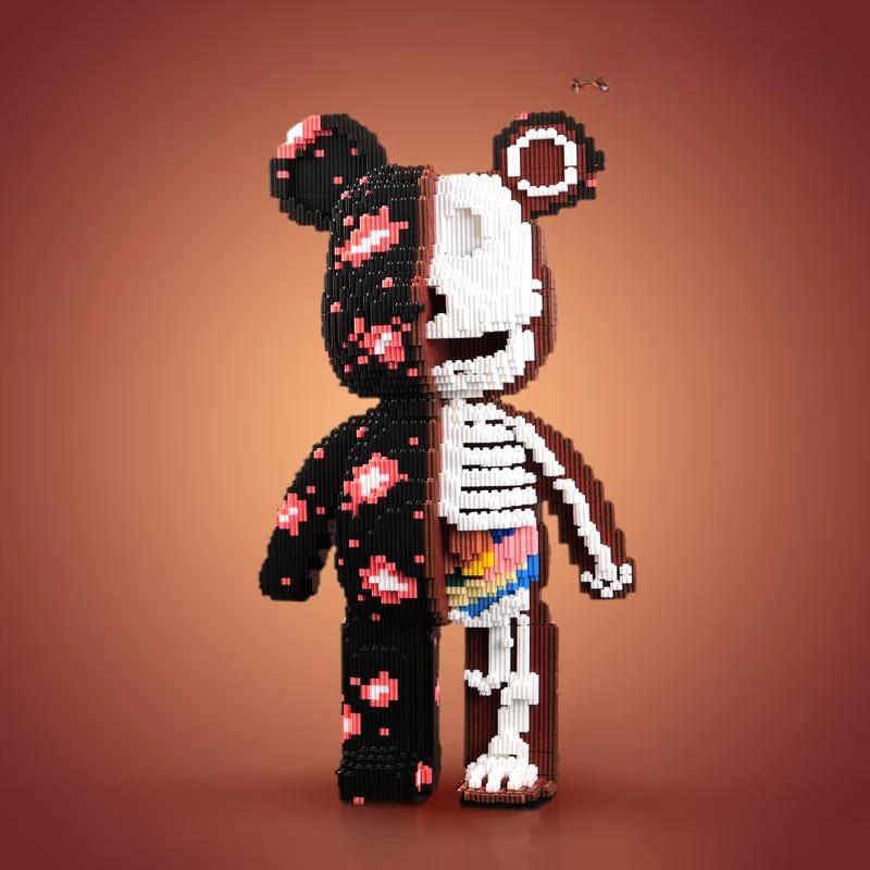 DIY Pixel Art Block Bear Figures – Creative Building & Collectible Display by BowLift