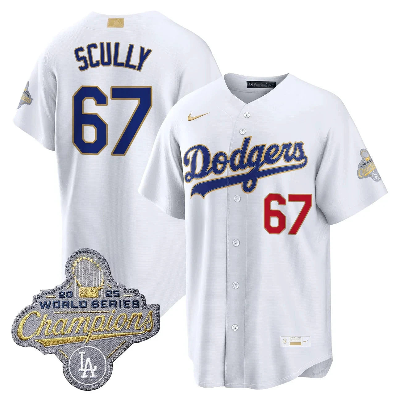 LAD 2026 Gold Collection Stadium Jersey - All Stitched by Los Angeles Dodgers