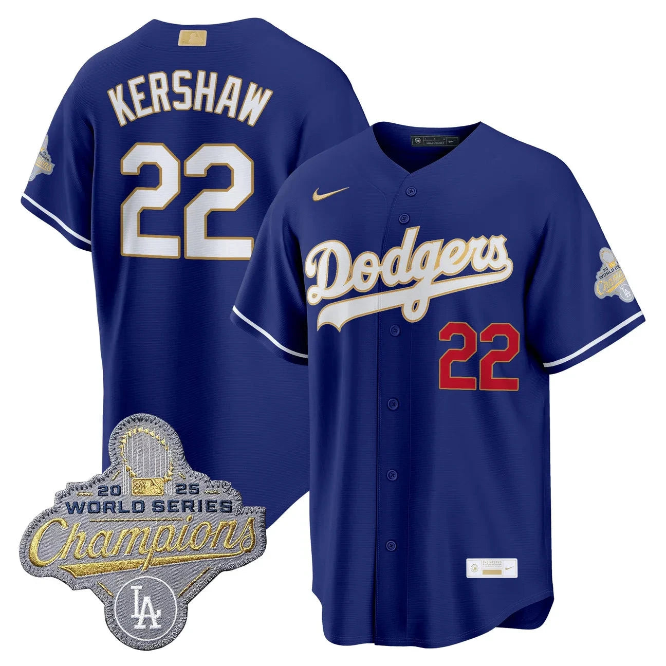 LAD 2026 Gold Collection Stadium Jersey - All Stitched by Los Angeles Dodgers