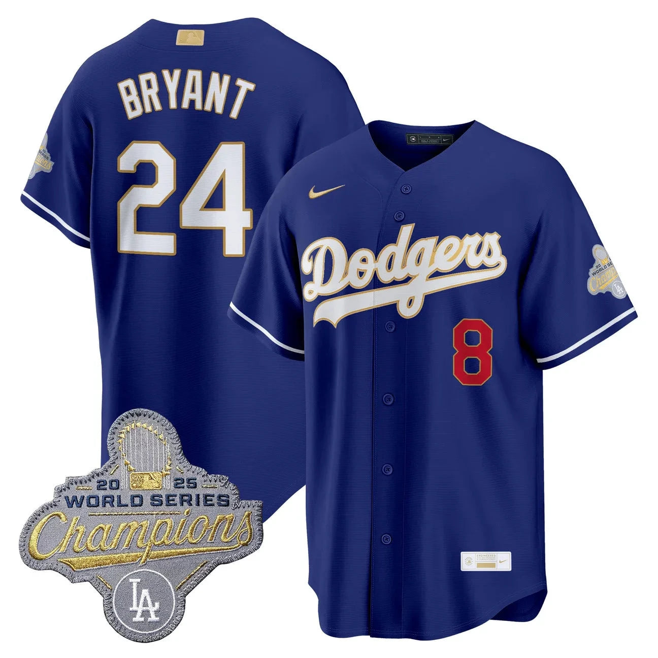 LAD 2026 Gold Collection Stadium Jersey - All Stitched by Los Angeles Dodgers