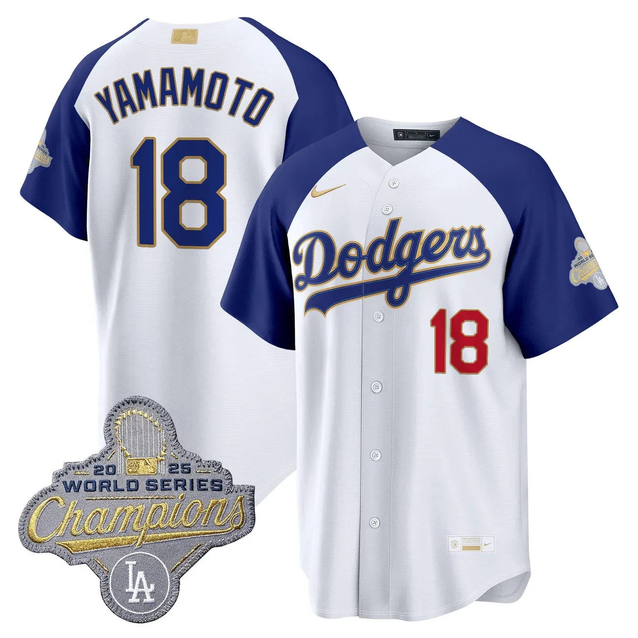 LAD 2026 Gold Collection Stadium Jersey - All Stitched by Los Angeles Dodgers