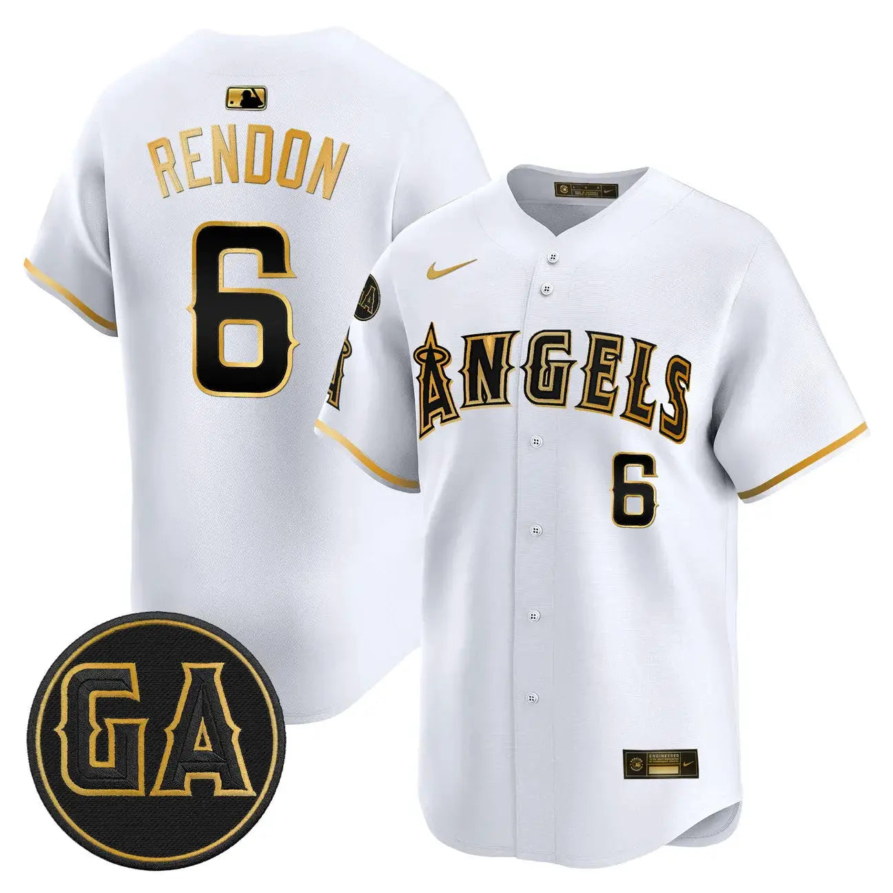 LAA 'Garret Anderson Tribute Patch' Vapor Premier Limited Jersey - All Stitched by Los Angeles Angels
