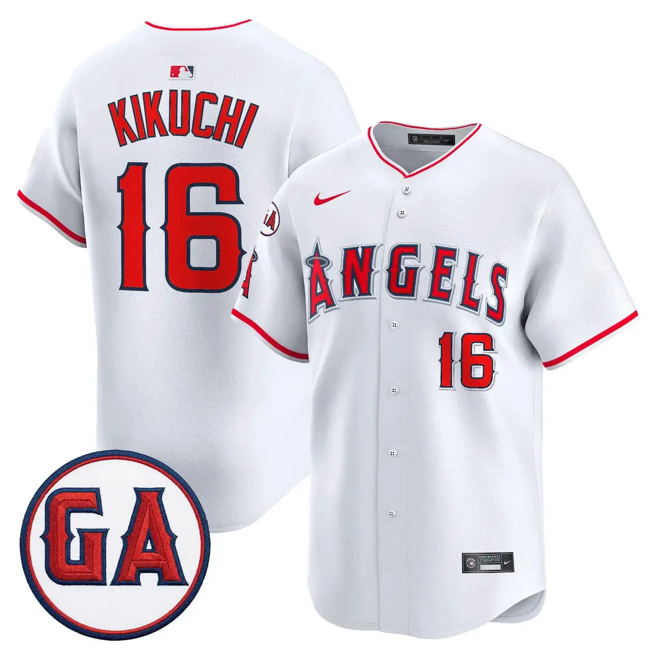 LAA 'Garret Anderson Tribute Patch' Vapor Premier Limited Jersey - All Stitched by Los Angeles Angels
