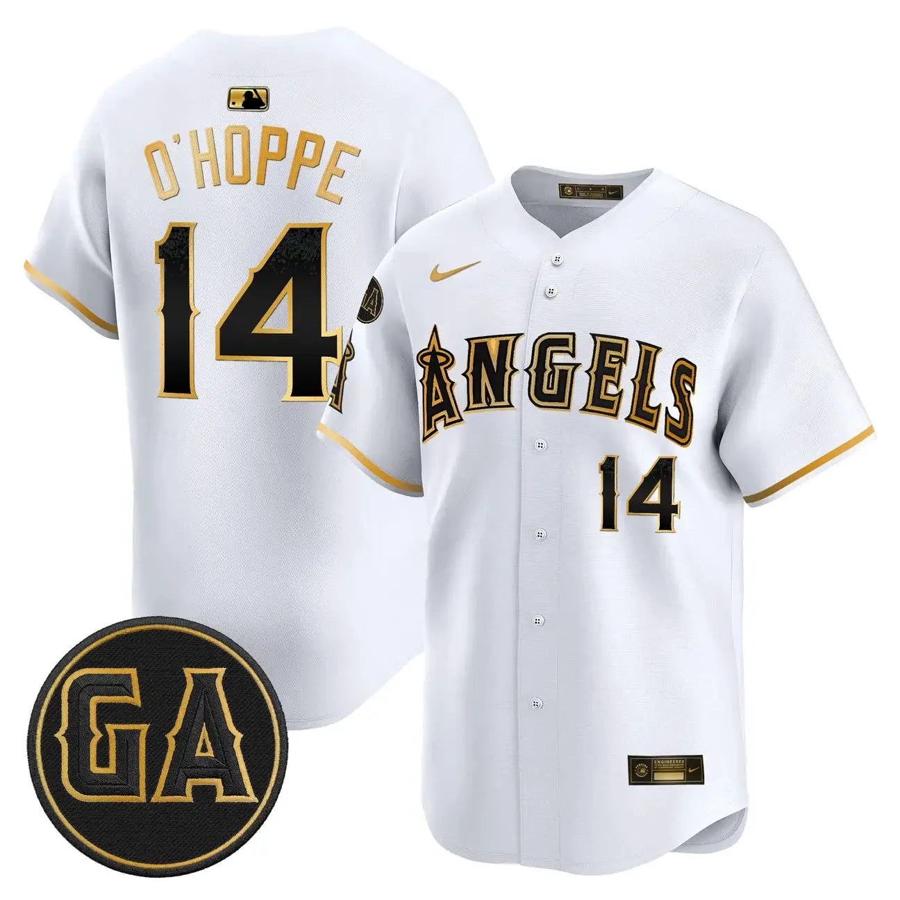 LAA 'Garret Anderson Tribute Patch' Vapor Premier Limited Jersey - All Stitched by Los Angeles Angels