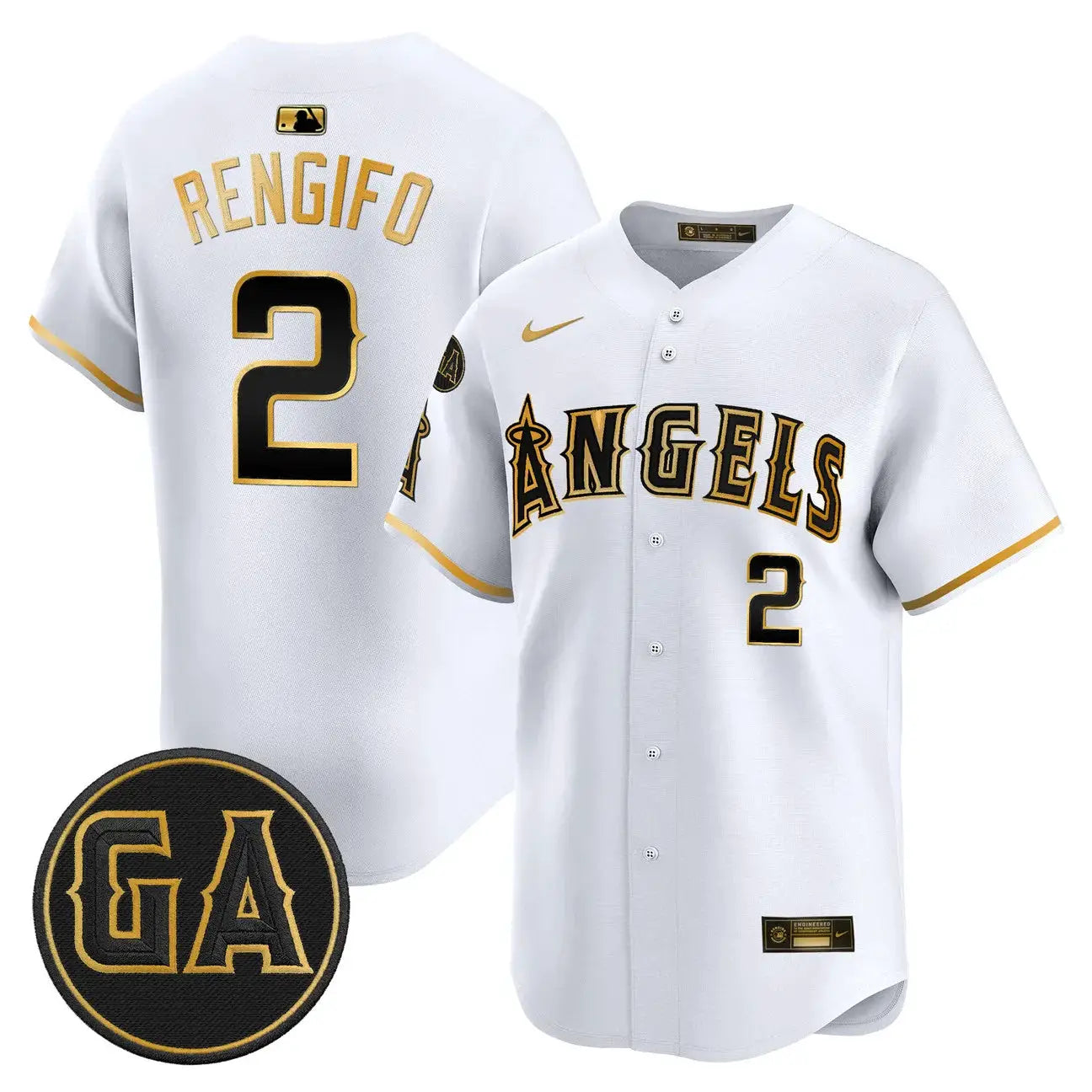 LAA 'Garret Anderson Tribute Patch' Vapor Premier Limited Jersey - All Stitched by Los Angeles Angels