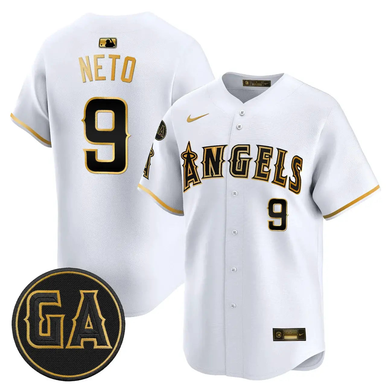 LAA 'Garret Anderson Tribute Patch' Vapor Premier Limited Jersey - All Stitched by Los Angeles Angels