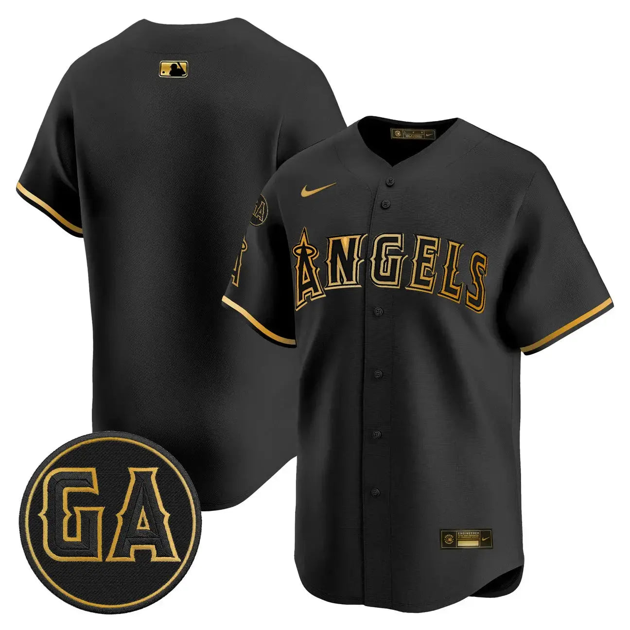 LAA 'Garret Anderson Tribute Patch' Vapor Premier Limited Jersey - All Stitched by Los Angeles Angels