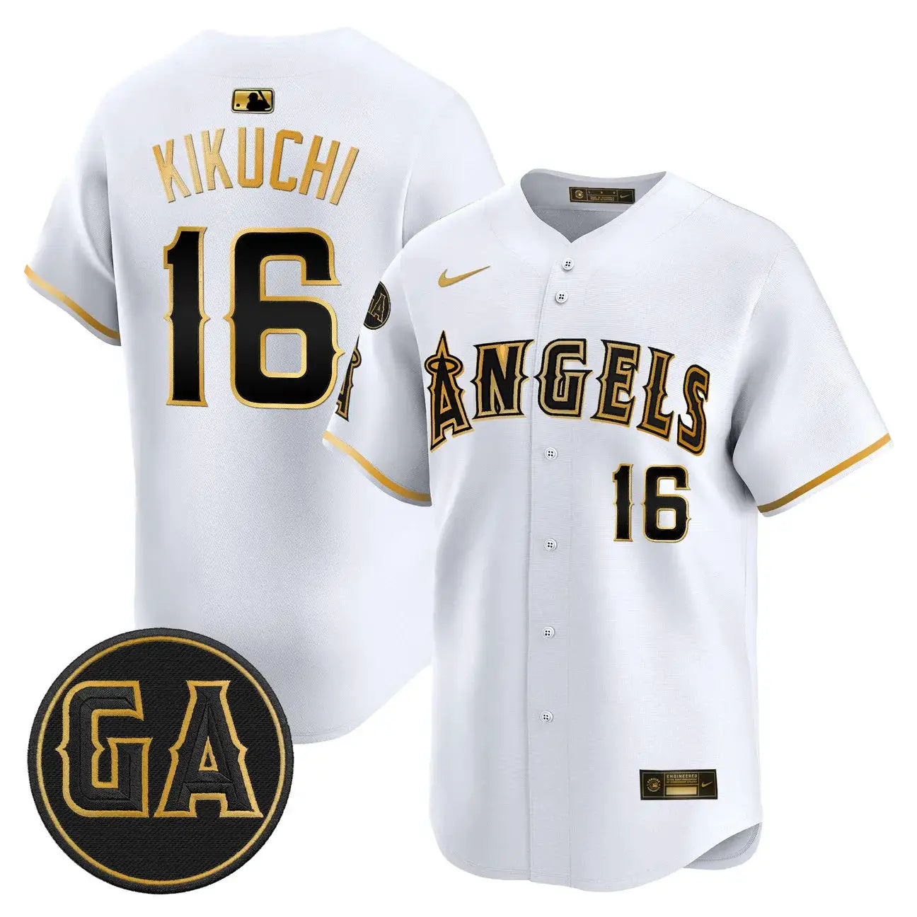 LAA 'Garret Anderson Tribute Patch' Vapor Premier Limited Jersey - All Stitched by Los Angeles Angels