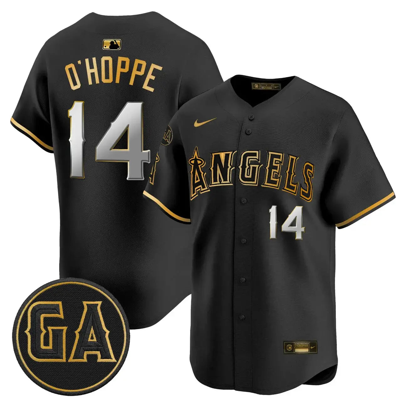 LAA 'Garret Anderson Tribute Patch' Vapor Premier Limited Jersey - All Stitched by Los Angeles Angels