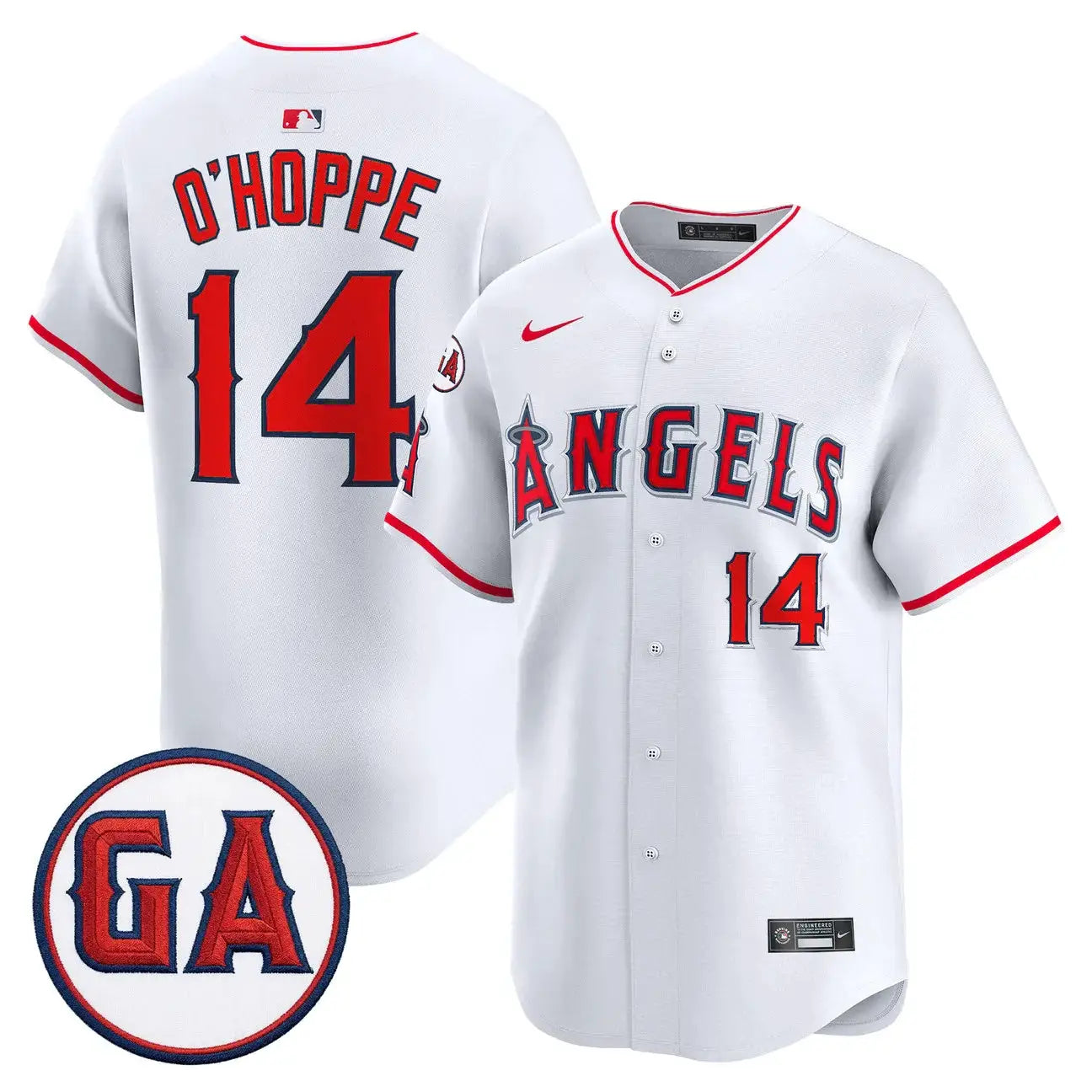 LAA 'Garret Anderson Tribute Patch' Vapor Premier Limited Jersey - All Stitched by Los Angeles Angels