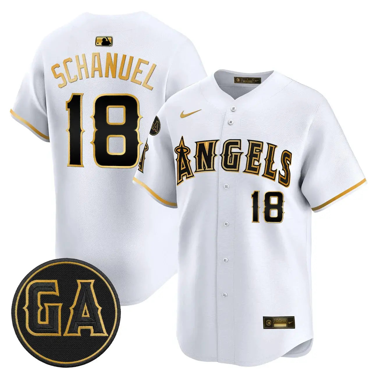 LAA 'Garret Anderson Tribute Patch' Vapor Premier Limited Jersey - All Stitched by Los Angeles Angels