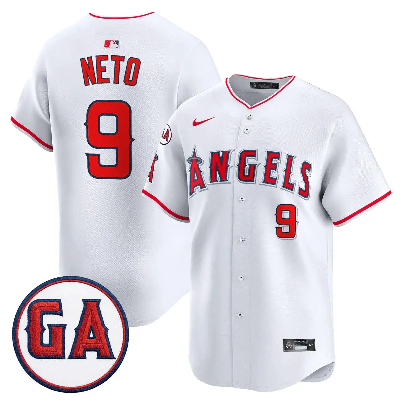 LAA 'Garret Anderson Tribute Patch' Vapor Premier Limited Jersey - All Stitched by Los Angeles Angels