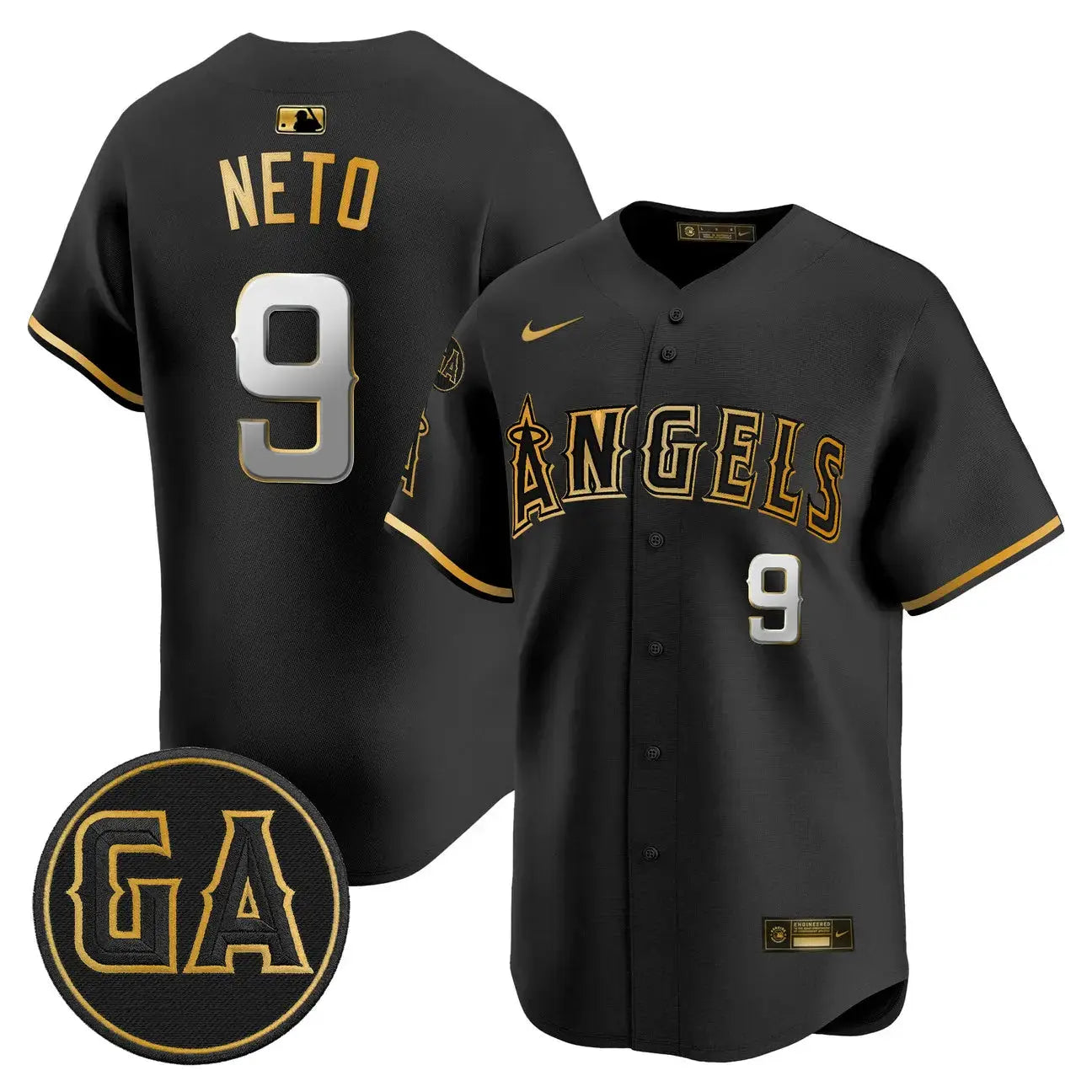 LAA 'Garret Anderson Tribute Patch' Vapor Premier Limited Jersey - All Stitched by Los Angeles Angels