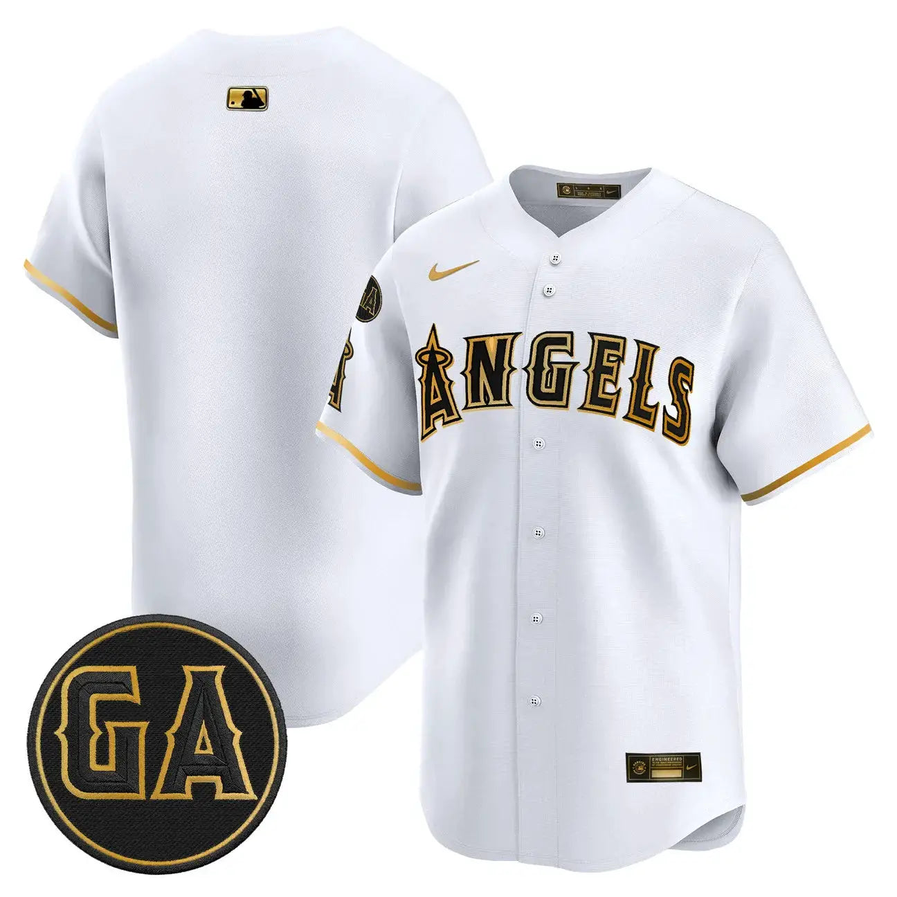 LAA 'Garret Anderson Tribute Patch' Vapor Premier Limited Jersey - All Stitched by Los Angeles Angels