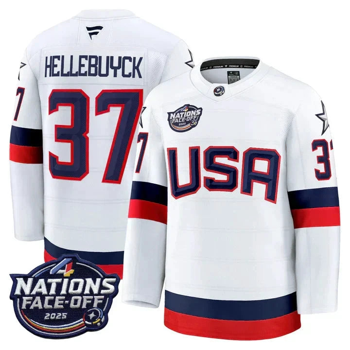 Men USA 4 Nations Face-Off 2025 Premium Jersey - All Stitched by usa