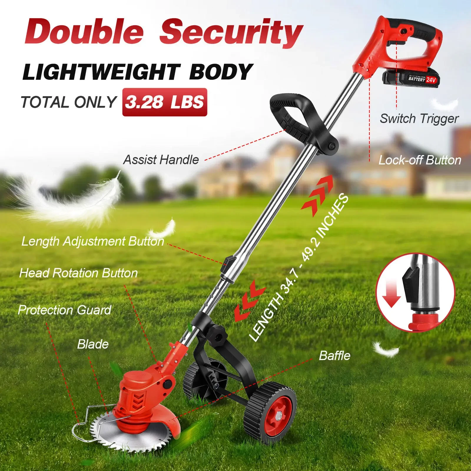 3-in-1 Wireless Turf Trimmer Bowlift by Bowlift