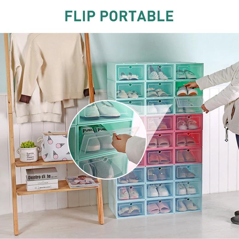 Ciaovie Shoe Storage Box Foldable, 6 Pieces by Bowlift