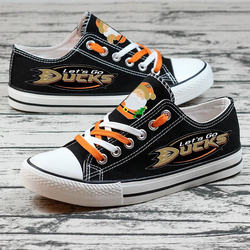 Anaheim Ducks Low Top Canvas Sport Sneakers Shoes For Men Women Fans by Crocs