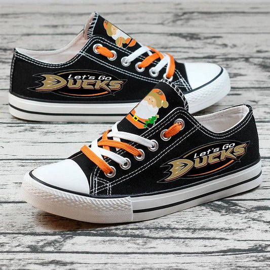 Anaheim Ducks Low Top Canvas Sport Sneakers Shoes For Men Women Fans by Crocs